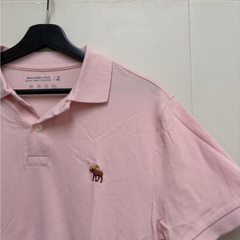 Abercrombie & Fitch Light Pink Polo Shirt for Men